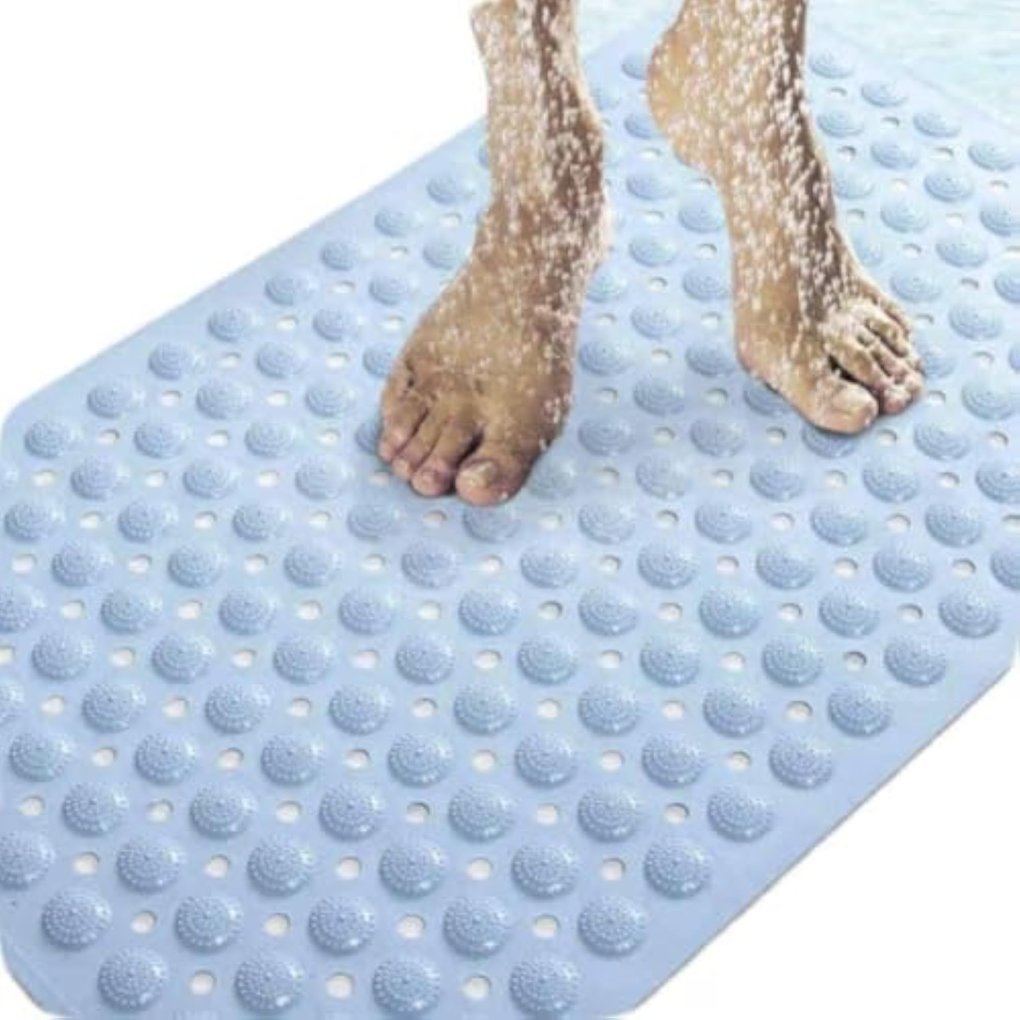 Silicone Bathroom Mat Rectangular Anti-Skid Floor Rug